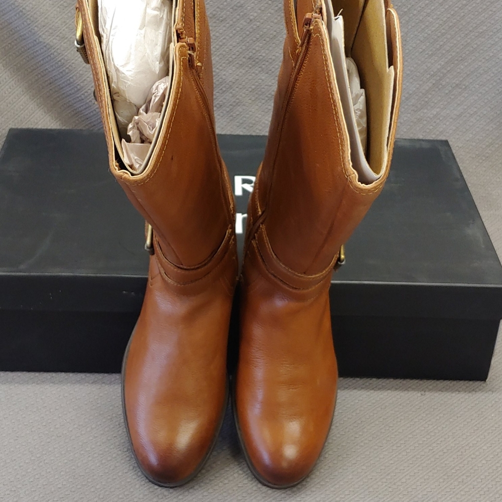 Naturalizer Jordan Leather Boot Banana Bread-12 - Picture 4 of 16